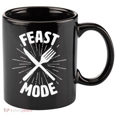 Thanksgiving And Christmas Feast Mode 11oz C Handle Ceramic Mug