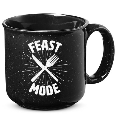 Thanksgiving And Christmas Feast Mode 15oz Campfire Ceramic Mug