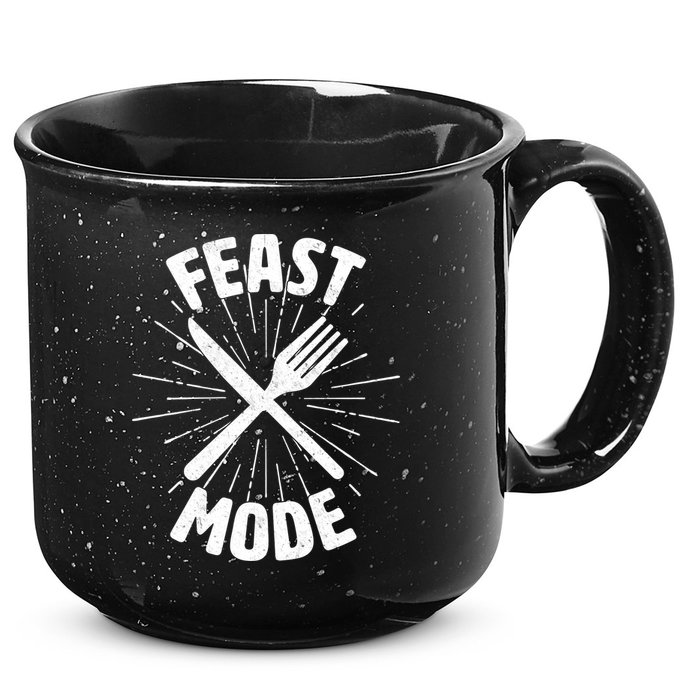 Thanksgiving And Christmas Feast Mode 15oz Campfire Ceramic Mug