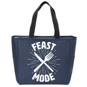 Thanksgiving And Christmas Feast Mode Zip Tote Bag