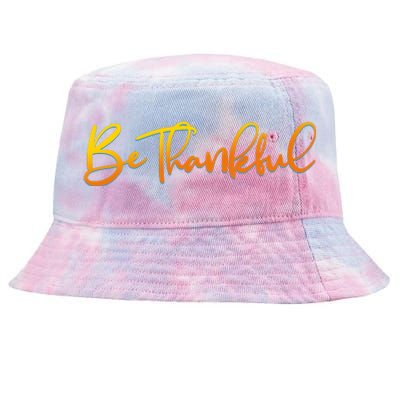 Thanksgiving Be Thankful  Tie-Dyed Bucket Hat