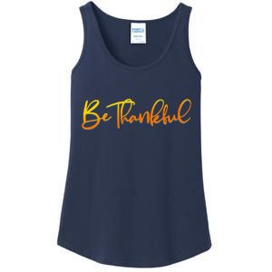 Thanksgiving Be Thankful  Ladies Essential Tank