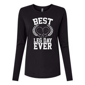 Thanksgiving Best Leg Day Ever Womens Cotton Relaxed Long Sleeve T-Shirt