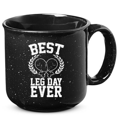 Thanksgiving Best Leg Day Ever 15oz Campfire Ceramic Mug