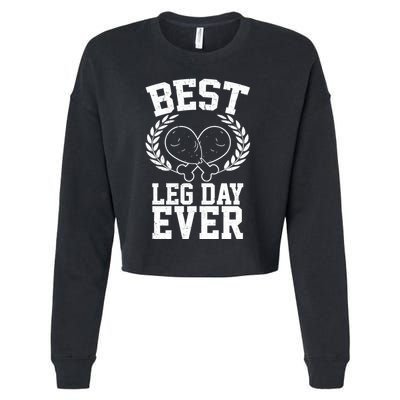 Thanksgiving Best Leg Day Ever Cropped Pullover Crew