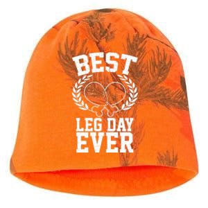 Thanksgiving Best Leg Day Ever Kati - Camo Knit Beanie