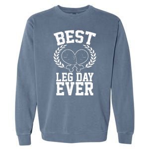 Thanksgiving Best Leg Day Ever Garment-Dyed Sweatshirt