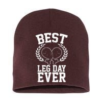 Thanksgiving Best Leg Day Ever Short Acrylic Beanie