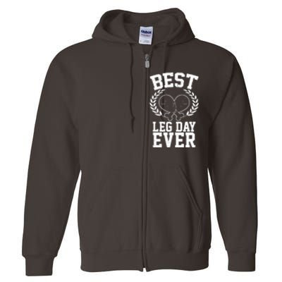 Thanksgiving Best Leg Day Ever Full Zip Hoodie