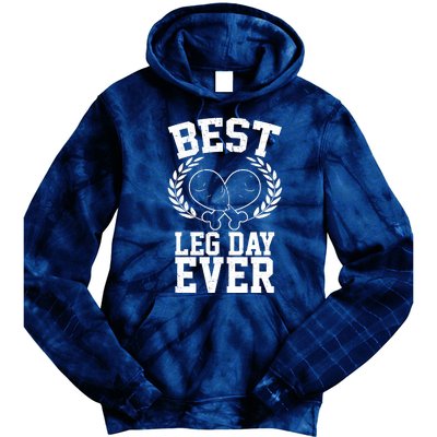 Thanksgiving Best Leg Day Ever Tie Dye Hoodie