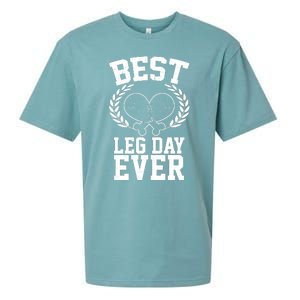 Thanksgiving Best Leg Day Ever Sueded Cloud Jersey T-Shirt