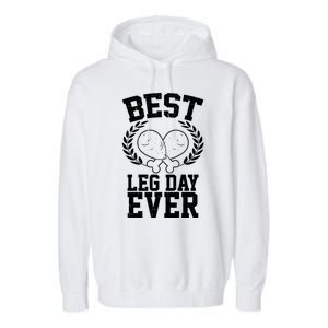 Thanksgiving Best Leg Day Ever Garment-Dyed Fleece Hoodie