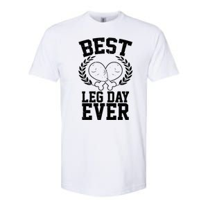 Thanksgiving Best Leg Day Ever Softstyle CVC T-Shirt