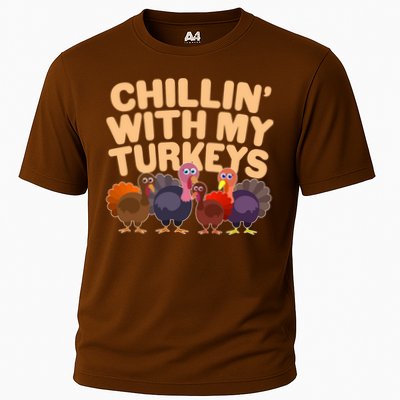 Thanksgiving Chillin' With My Turkeys Performance Shirt