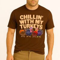 Thanksgiving Chillin' With My Turkeys Cooling Performance Crew T-Shirt
