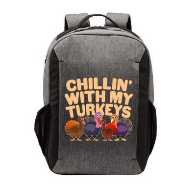 Thanksgiving Chillin' With My Turkeys Vector Backpack