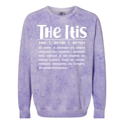 Thanksgiving Christmas The Itis Colorblast Crewneck Sweatshirt