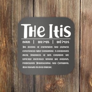 Thanksgiving Christmas The Itis Coaster