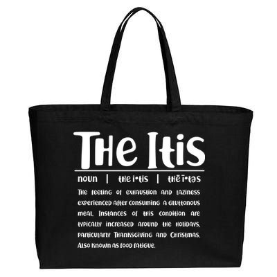 Thanksgiving Christmas The Itis Cotton Canvas Jumbo Tote