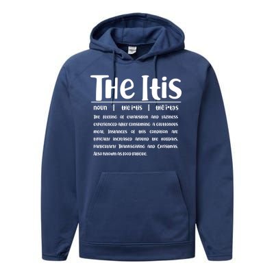 Thanksgiving Christmas The Itis Performance Fleece Hoodie