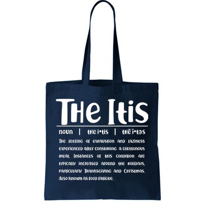 Thanksgiving Christmas The Itis Tote Bag