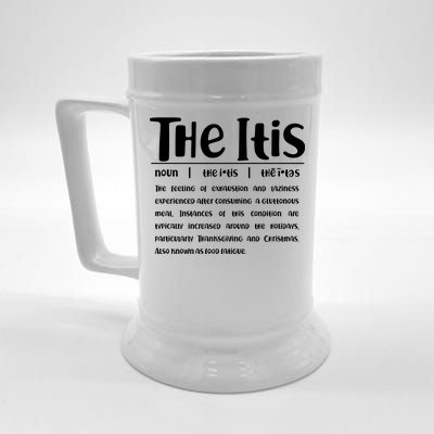 Thanksgiving Christmas The Itis Beer Stein