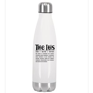 Thanksgiving Christmas The Itis Stainless Steel Insulated Water Bottle