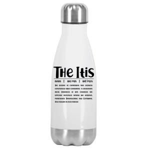 Thanksgiving Christmas The Itis Stainless Steel Insulated Water Bottle