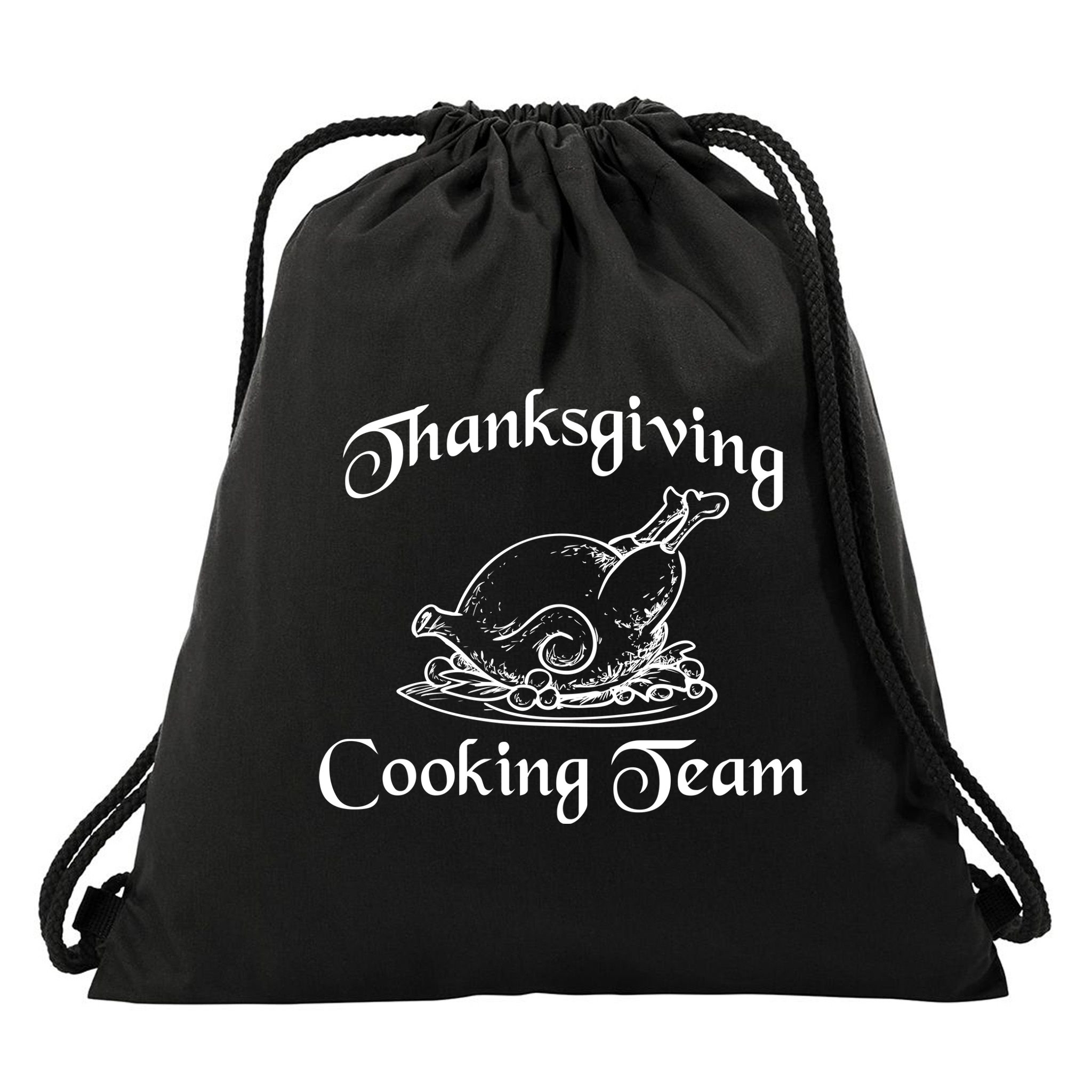 Thanksgiving Cooking Team Drawstring Bag
