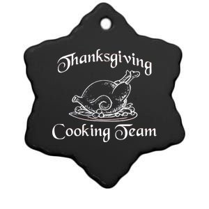 Thanksgiving Cooking Team Ceramic Star Ornament