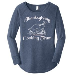 Thanksgiving Cooking Team Women's Perfect Tri Tunic Long Sleeve Shirt