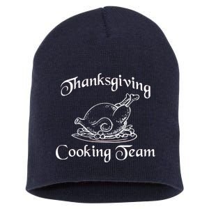 Thanksgiving Cooking Team Short Acrylic Beanie