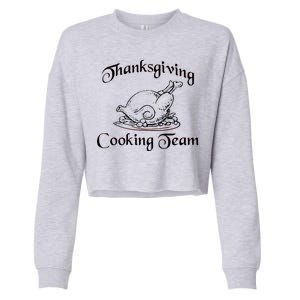 Thanksgiving Cooking Team Cropped Pullover Crew