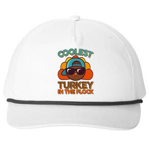 Thanksgiving Coolest Turkey In The Flock Snapback Five-Panel Rope Hat