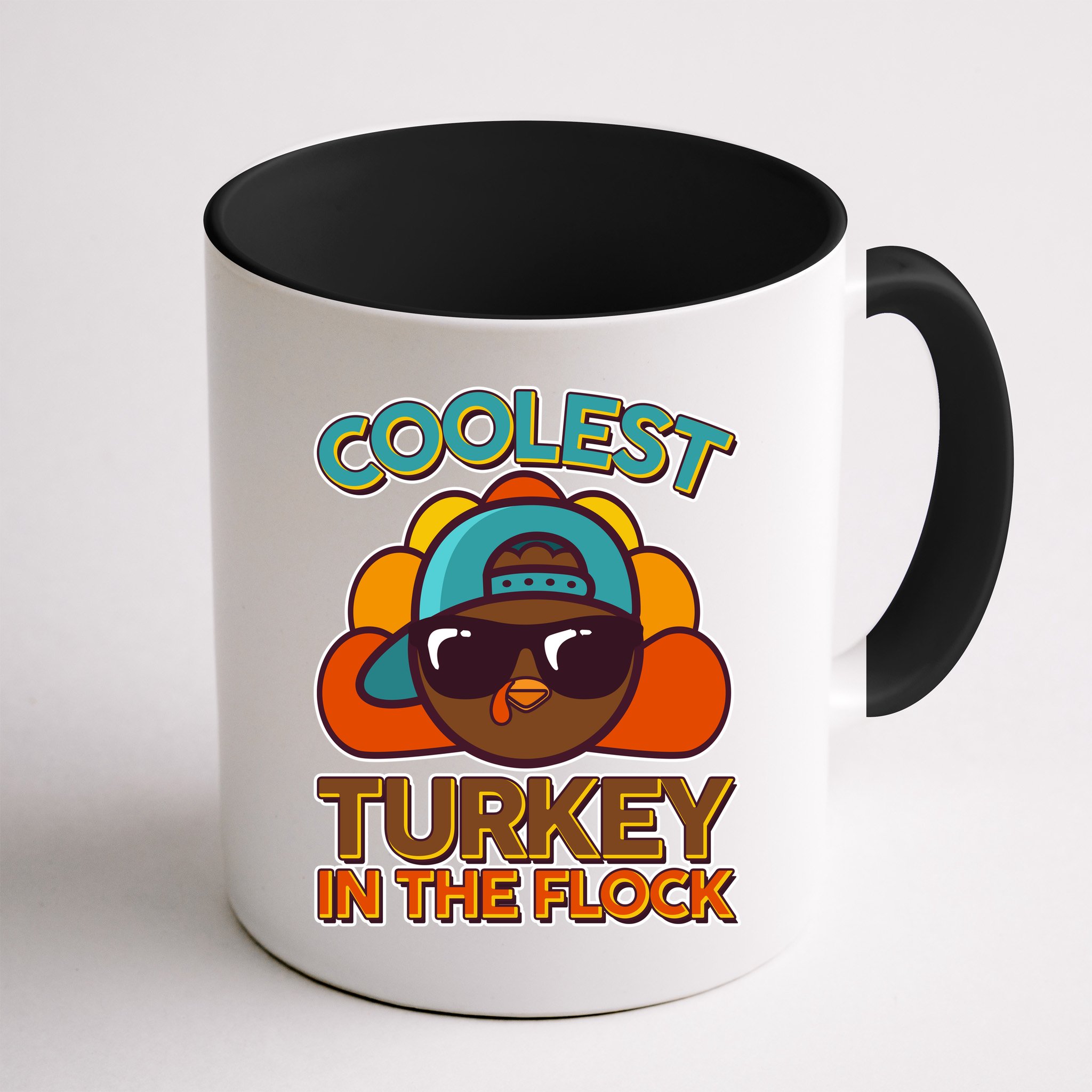 Thanksgiving Coolest Turkey In The Flock Mug