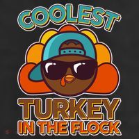 Thanksgiving Coolest Turkey In The Flock 11oz C Handle Ceramic Mug