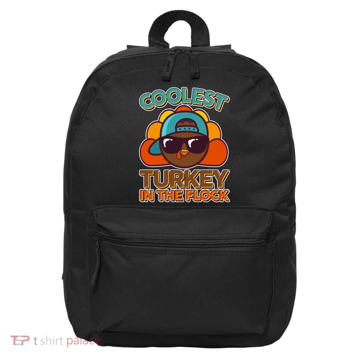 Thanksgiving Coolest Turkey In The Flock 16 in Basic Backpack