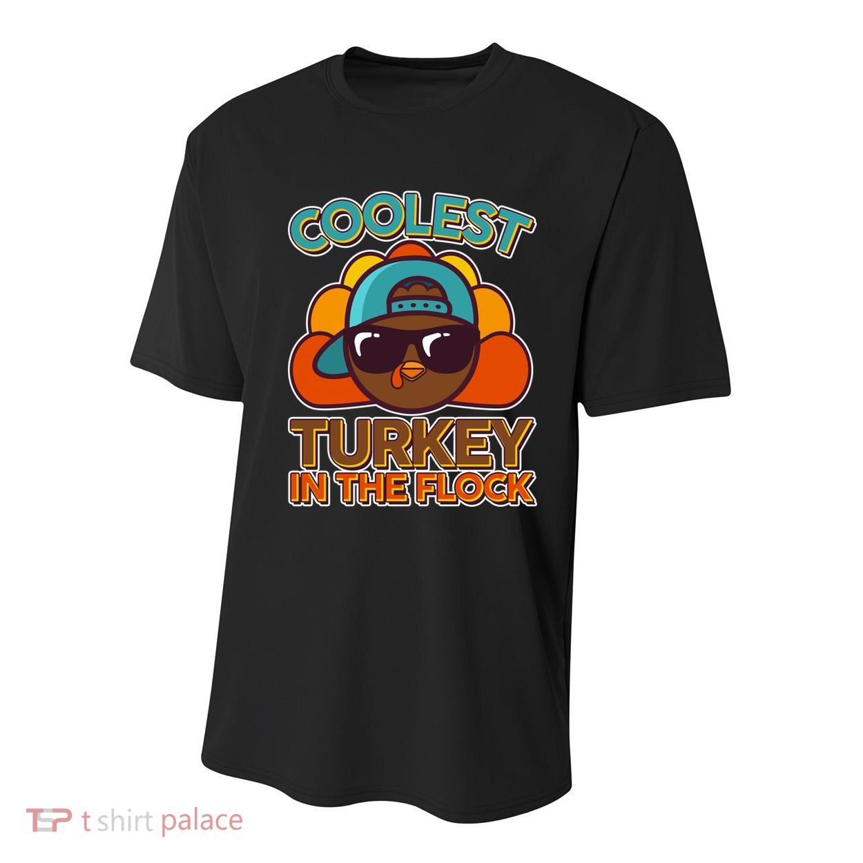 Thanksgiving Coolest Turkey In The Flock Youth Performance Sprint T-Shirt