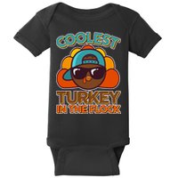 Thanksgiving Coolest Turkey In The Flock Baby Bodysuit