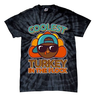 Thanksgiving Coolest Turkey In The Flock Tie-Dye T-Shirt