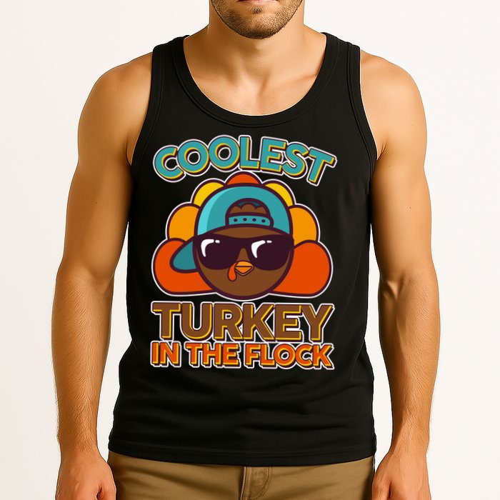 Thanksgiving Coolest Turkey In The Flock Tank Top