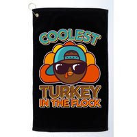 Thanksgiving Coolest Turkey In The Flock Golf Towel