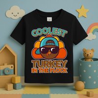 Thanksgiving Coolest Turkey In The Flock Toddler T-Shirt