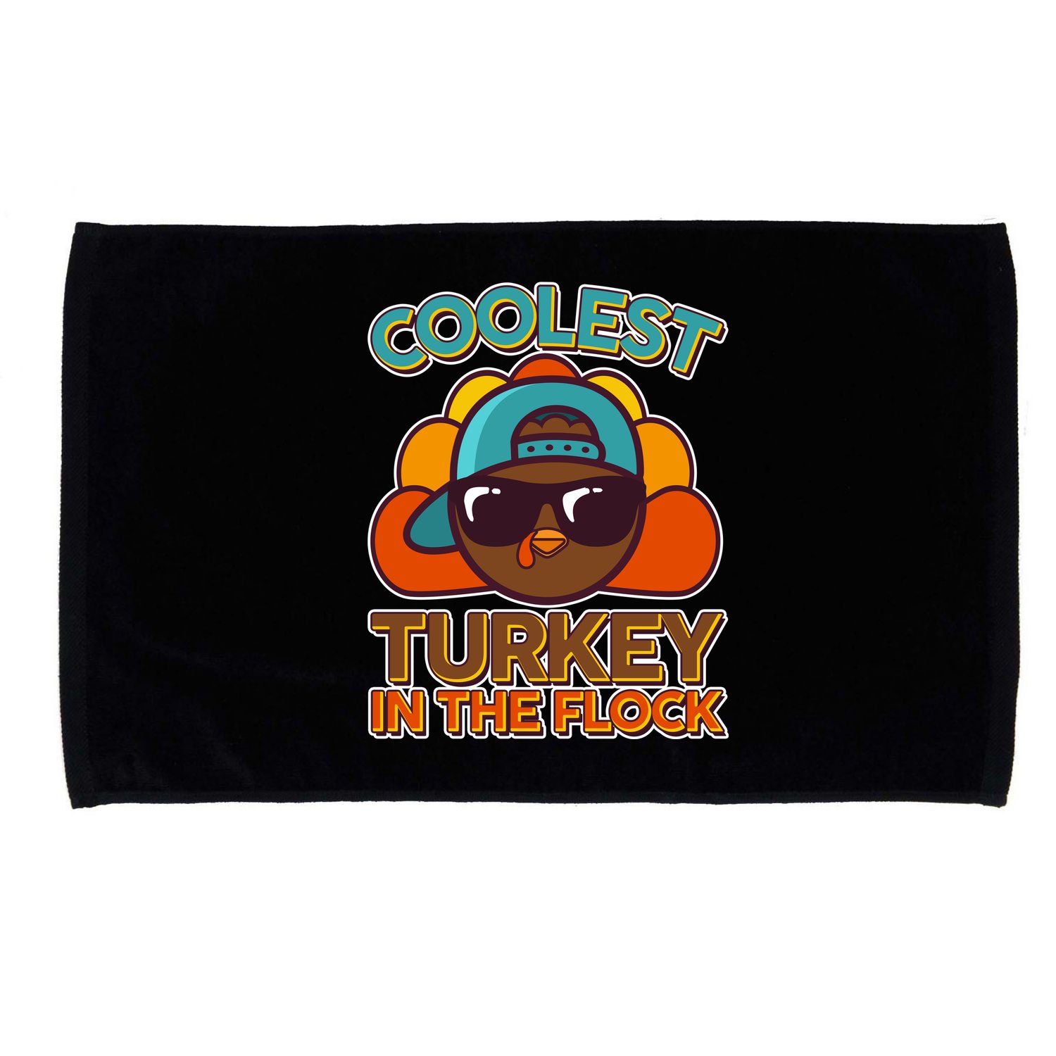 Thanksgiving Coolest Turkey In The Flock Microfiber Hand Towel