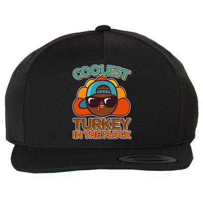 Thanksgiving Coolest Turkey In The Flock Wool Snapback Cap