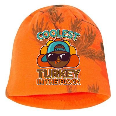 Thanksgiving Coolest Turkey In The Flock Kati - Camo Knit Beanie