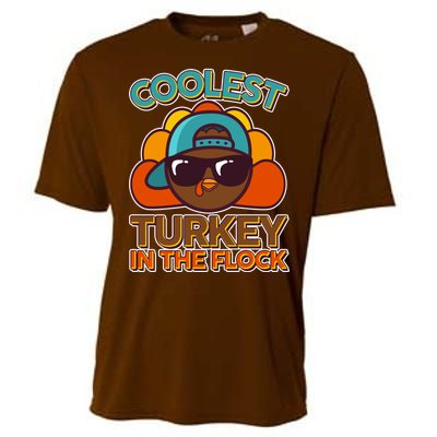 Thanksgiving Coolest Turkey In The Flock Cooling Performance Crew T-Shirt