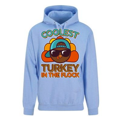 Thanksgiving Coolest Turkey In The Flock Unisex Surf Hoodie