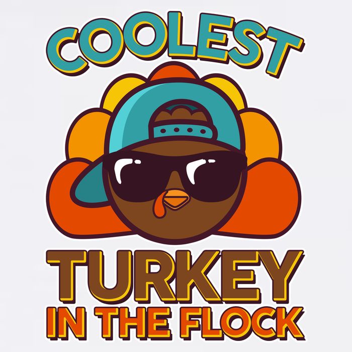 Thanksgiving Coolest Turkey In The Flock Garment-Dyed Sweatshirt