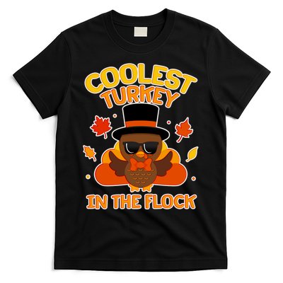 Thanksgiving Cute Coolest Turkey In The Flock T-Shirt